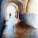 Médina sous la pluie (40cmx32cm)